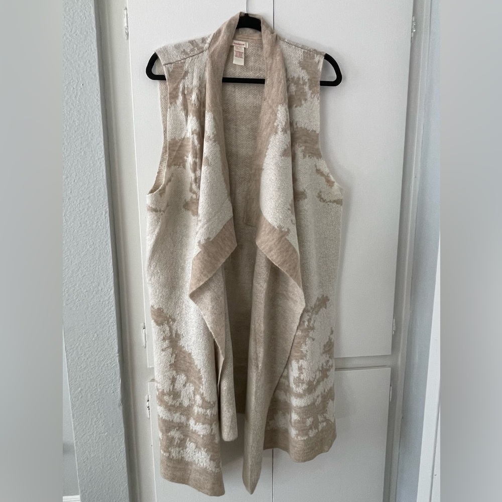 Sundance sleeveless sweater kimono